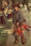 Man with Parrots